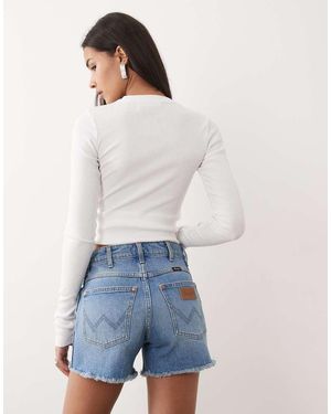 Wrangler Denim Mini Short - Blauw