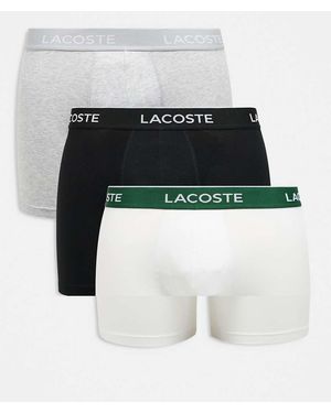 Lacoste 3 Pack Boxers - White