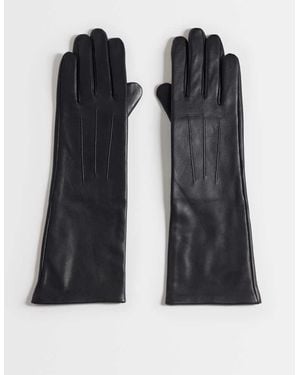 ASOS Long Leather Gloves - Black