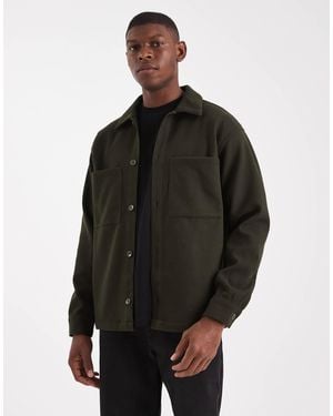 Jack & Jones Brushed Overshirt - Black