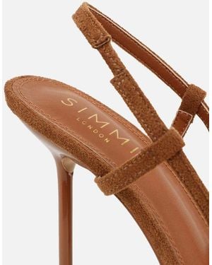 SIMMI Kandy Slingback Courts - Brown