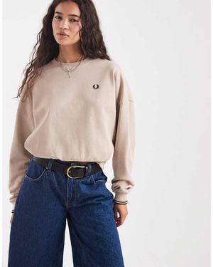 Fred Perry Tipped Sweatshirt - Blue