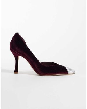 Steve Madden Refuel Heeled Court Shoes - Red