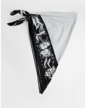 TOPSHOP Gürtel mit blumenmuster - Weiß