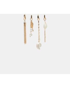 Stradivarius Set Of 4 Fish Bikini Charms - White
