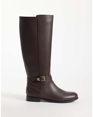 Ralph Lauren Brooke Knee High Boot - Brown