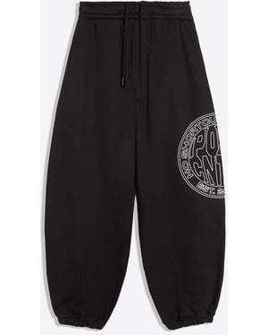 Bershka Side Print joggers - Black