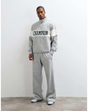Champion Sudadera Con Media Cremallera De - Gris