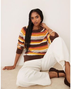 Glamorous – lockerer oversize-strickpullover - Natur