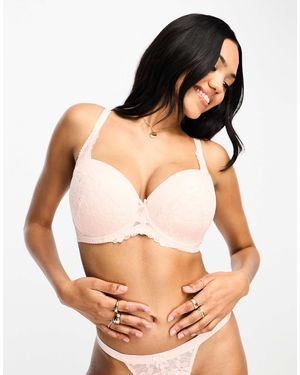 Ivory Rose Ivory Rose Fuller Bust Dd-g Lace And Spot Padded T-shirt Bra - Black
