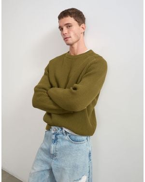 TOPMAN Fisherman-rippstrick-pullover - Grün