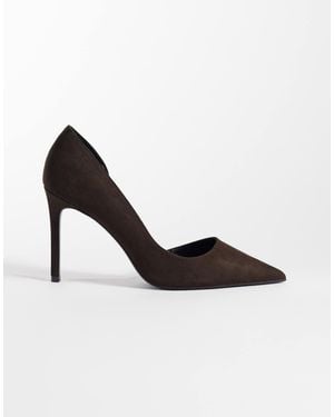 Mango Heeled Court Shoe - Brown