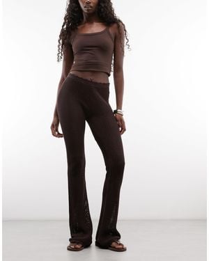 Weekday Hose mit niedriger taille, ausgestellter, schmal geschnittener schnitt - Mehrfarbig