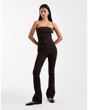 Collusion Pantalon ajusté d'ensemble - Noir