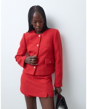 ASOS Tailored High Neck Blazer With Buttons