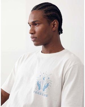 Only & Sons Oversized Fit T-shirt With Fortune Teller Back Print - Blue