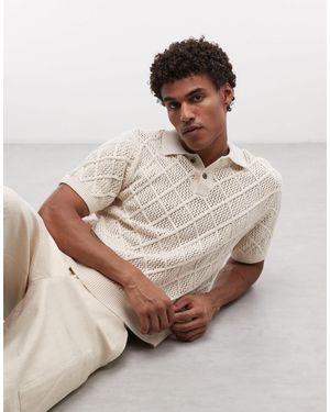 Obey Eryk - polo en maille - crème - Neutre