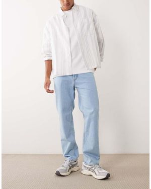 HUGO Regular Fit Denim Jeans Light Wash - White