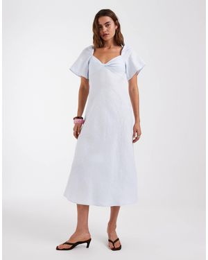 linen maxi wrap dress Organic linen wrap dress Mika – BalticLinen main image 0