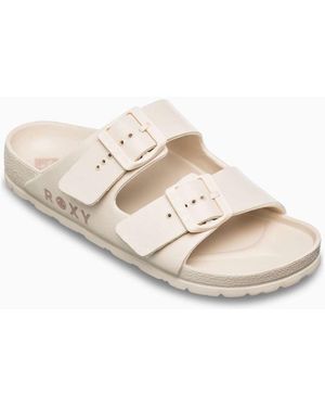 Roxy Kattie Sliders - White