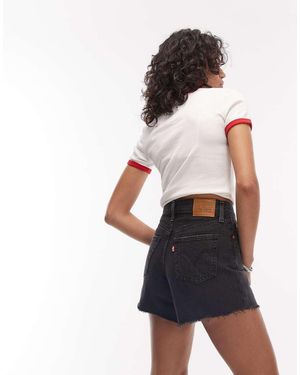 Levi's Ribcage Denim Shorts - Black