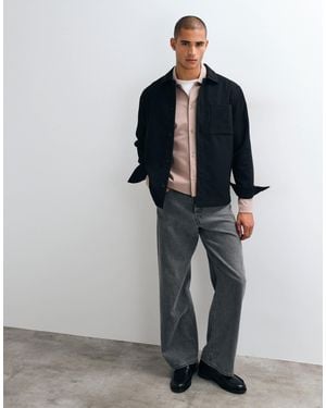 ASOS Overshirt With Wool - Black