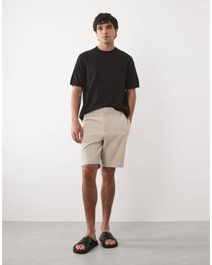 ASOS Tailored Comfort Stretch Slim Shorts - Natural