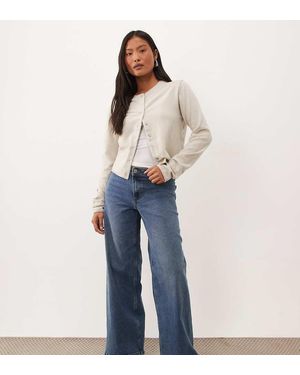 JDY Petite Vanessa Jeans Met Wijde Pijpen - Blauw