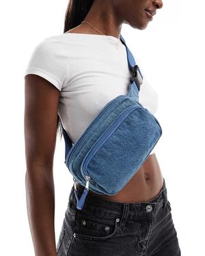 Levi's Denim Bum Bag With Logo - Blue