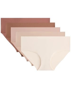 Oysho 5 Polyamide Blend Invisible Hipster Briefs - White