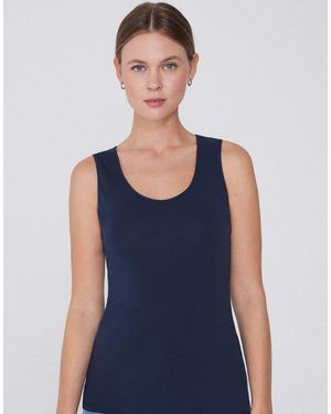 Tezenis Camisole With Wide Straps - Blue