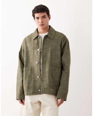 ASOS Cotton Worker Jacket - Green