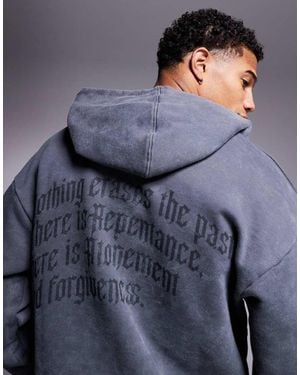 Liquor N Poker Oversized Hoodie - Blue