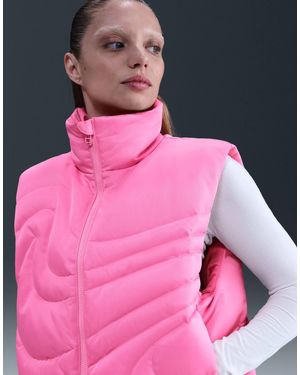 Nike Sports Down Swoosh Puffer Vest - Pink