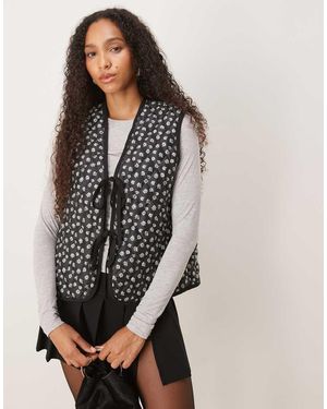 Glamorous Quilted Gilet - Black