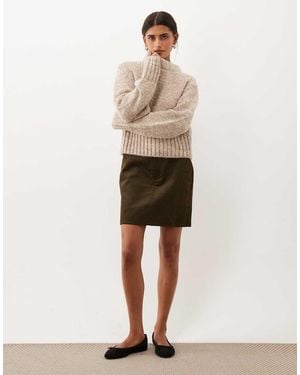 Threadbare Minifalda De Pana-Verde - Neutro