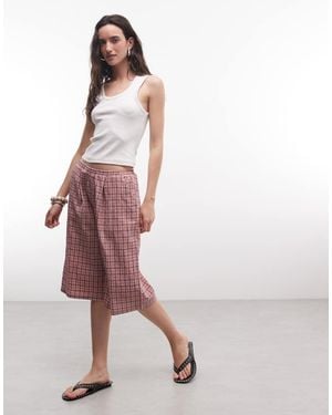 Collusion Baggy Longline Jort - Pink