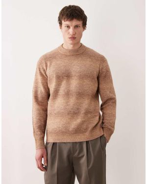 SELECTED Gebreide Trui Met Kleurverloop - Naturel