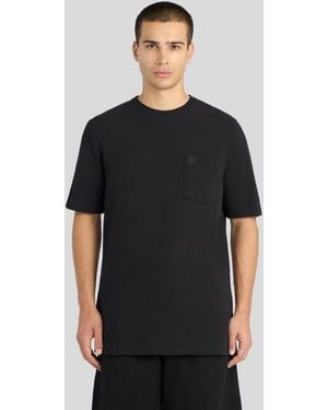 Lyle & Scott Ss T-Shirts Pique Interlock T-Shirt - Black