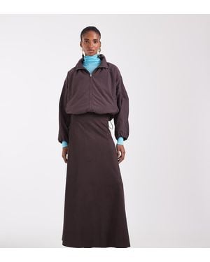 ONLY Faux Suede Maxi Skirt - Purple