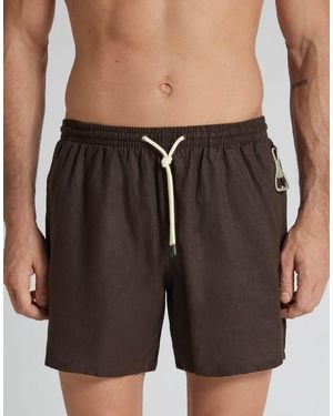 Intimissimi Plain Swim Trunks - Black