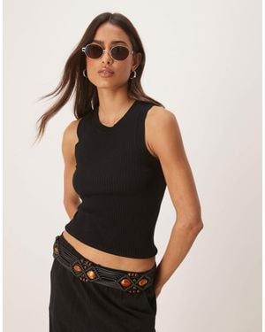 Jdy Knitted Tank Top - Black