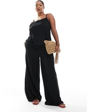 ONLY – texturierte hose - Schwarz