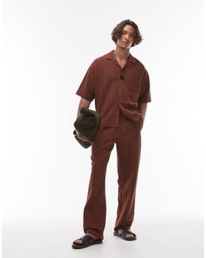 TOPMAN Textured Stripe Straight Fit Jogger