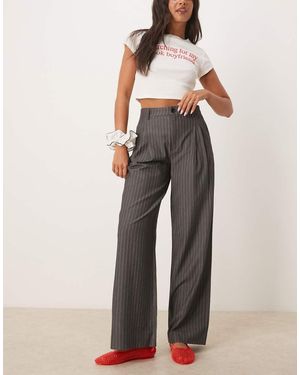 Jdy Tailored Wide Leg Trouser - Grey