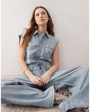Wrangler – denim-jumpsuit - Grau