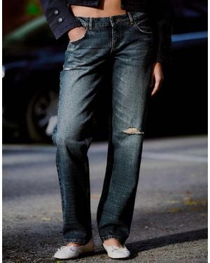 Bershka Low-rise Jeans - Black