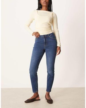 Jdy Jeans Skinny Alla Caviglia Medio - Blu