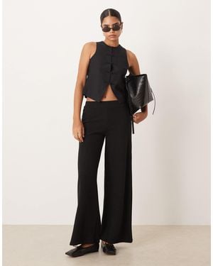 ASOS Wide Leg Trouser - Black