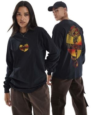 PRNT X Wu-Tang Clan Dragon Long Sleeve Relaxed Fit T-Shirt - Blue